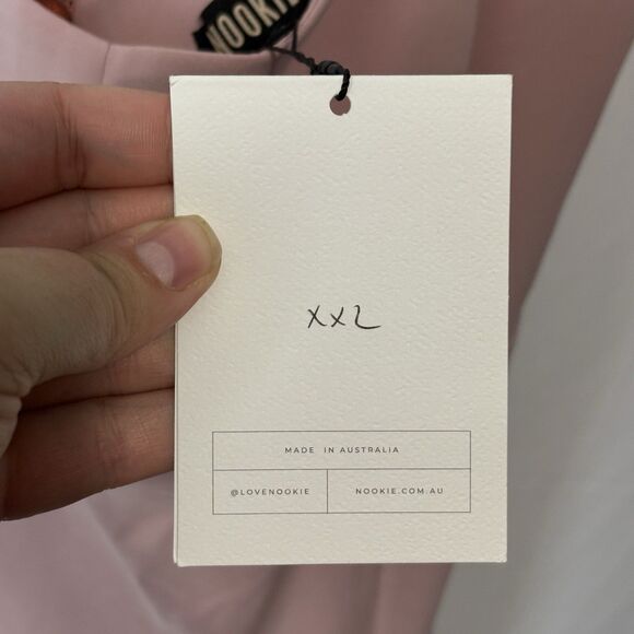 NWT Revolve Nookie Divine Dusty Rose Sweetheart Midi Dress Women’s Size XXL - Picture 7 of 11